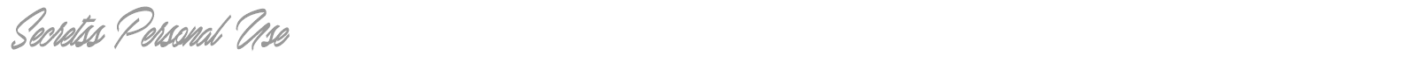 Secretss font preview